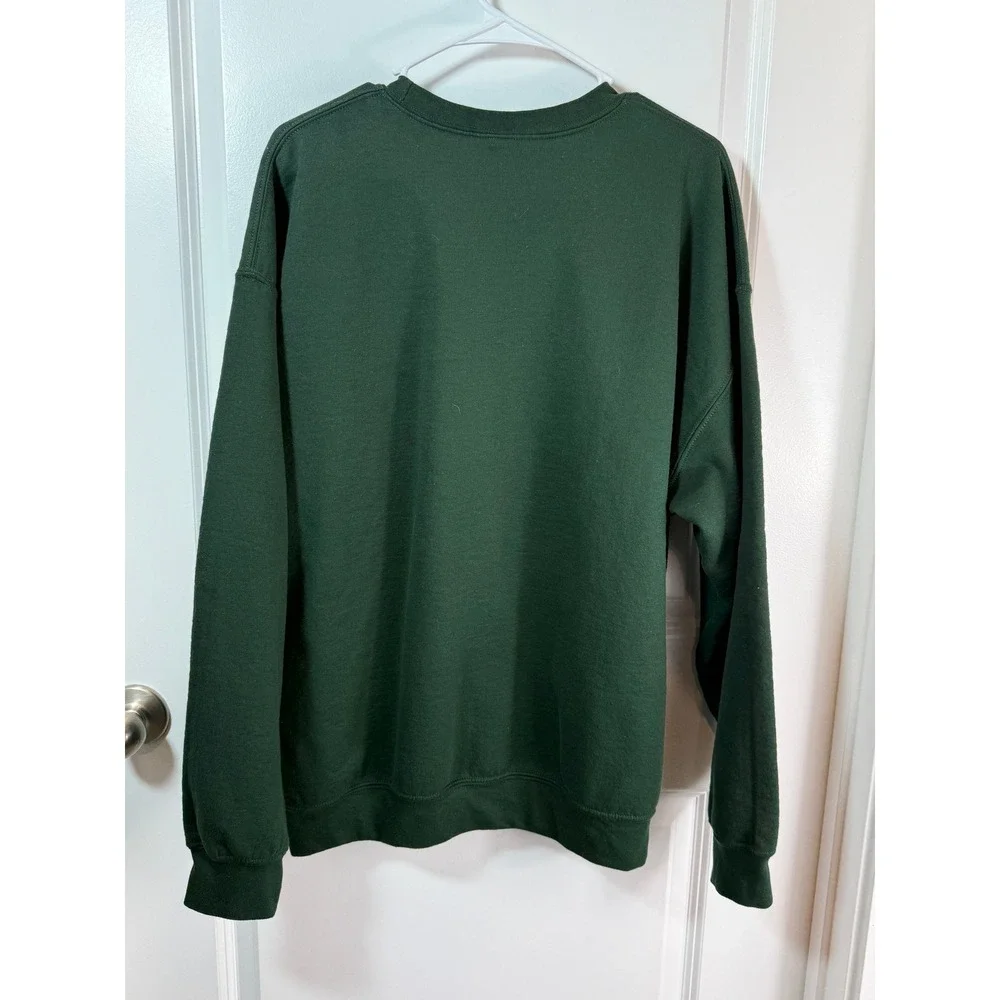 Dont Get Me Started Sourdough Green Graphic Sweatshirt XL Womens Crewneck - Picture 7 of 10